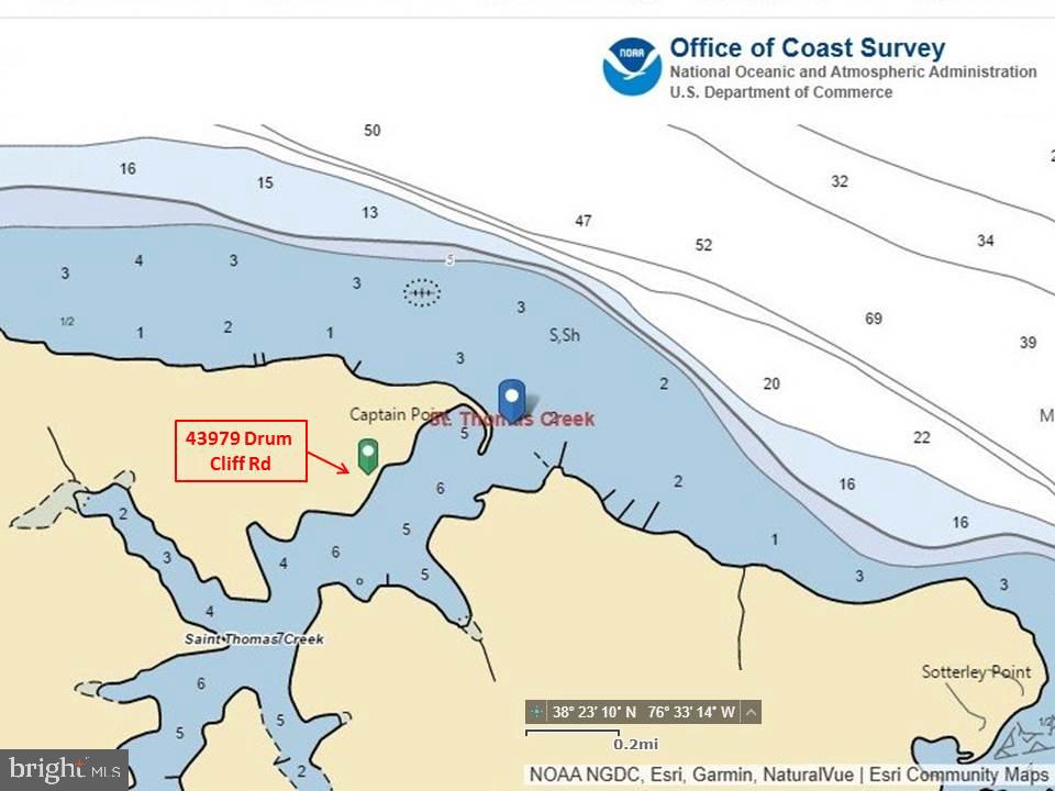 43979 Drum Cliff Road Hollywood, MD 20636 - Photo 58 of 58 NOAA Chart of St Thomas Creek