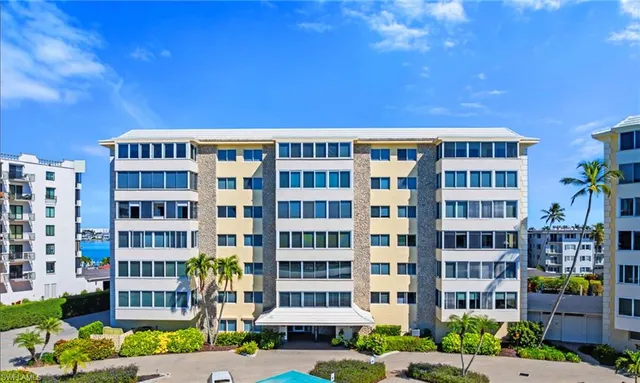 a front view of a building