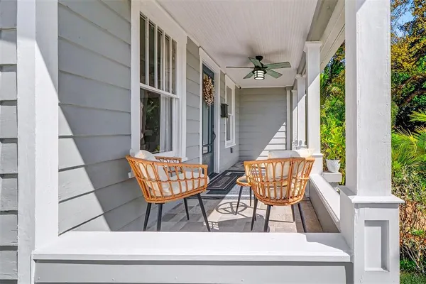 view of outdoor seating
