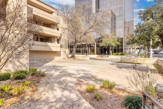 a outdoor view of a building with a street