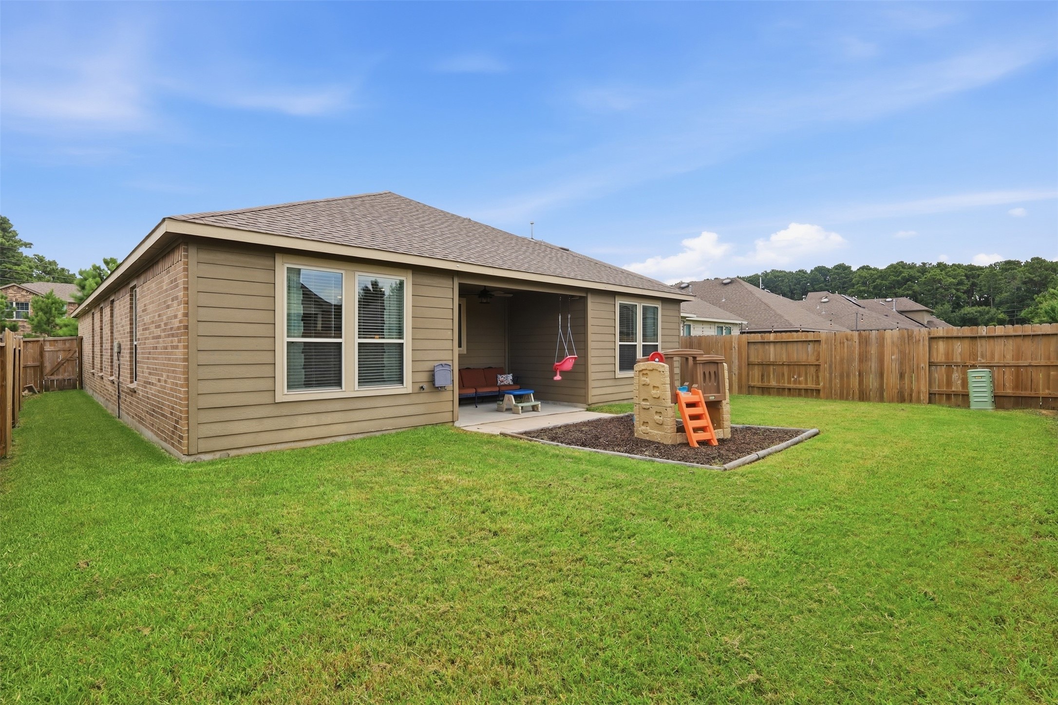 9739 Birdsnest Court Spring, TX 77379 - Photo 29 of 38 Private backyard retreat offering plenty of space for outdoor enjoyment