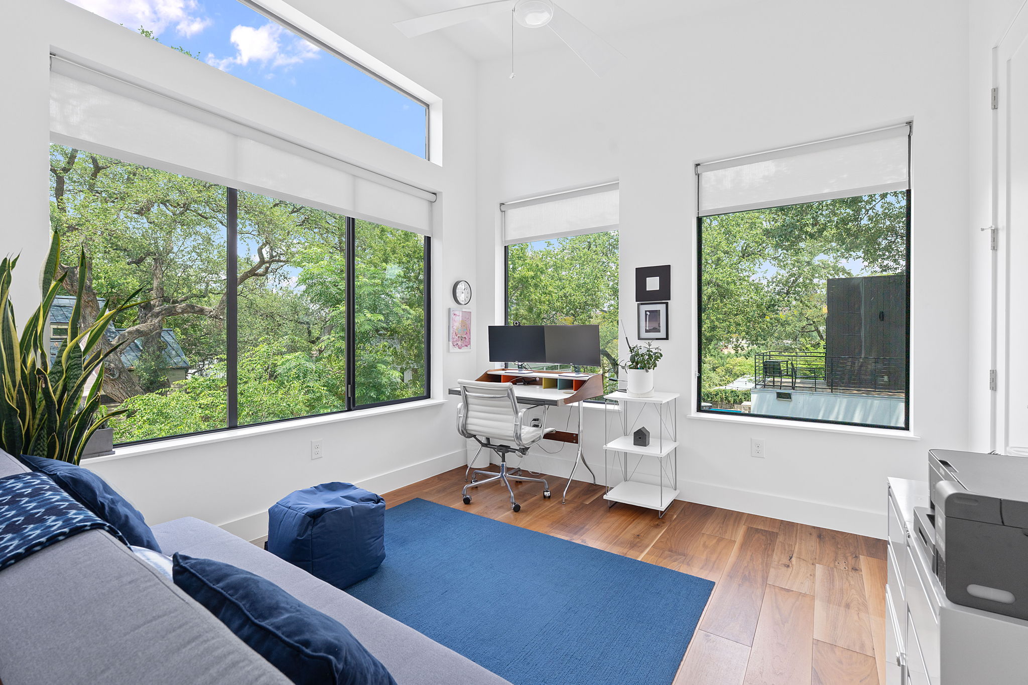 1605 Chelsea Lane, Unit 1 Austin, TX 78704 - Photo 30 of 39 a living room with furniture and a large window