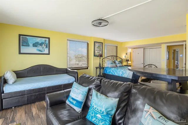 a view of city with ocean