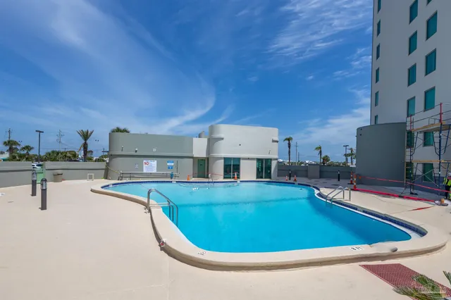 a view of a city with tall buildings