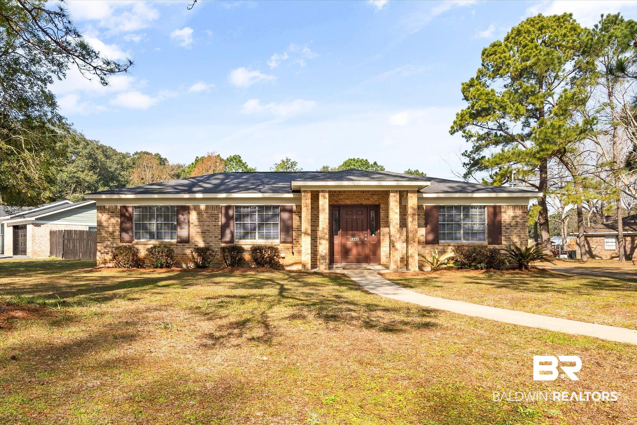 6848 Sandra Drive Theodore, AL 36582 - Photo 1 of 21 Single story home featuring a front lawn