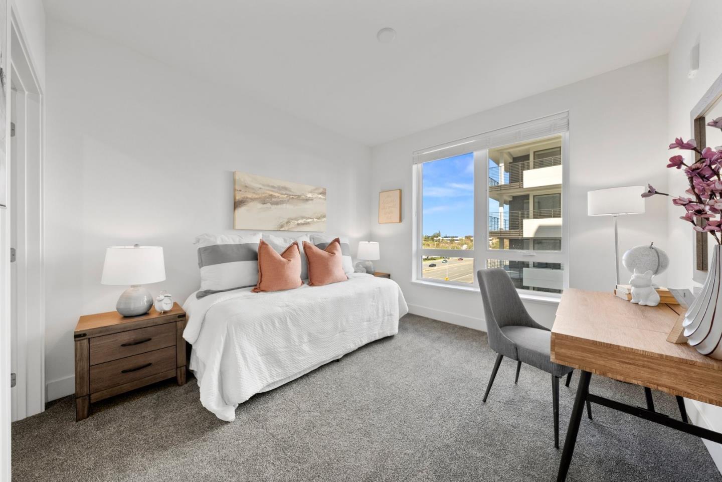 3578 Rambla Place, Unit 311 Santa Clara, CA 95051 - Photo 19 of 48 a bedroom with a bed and a table