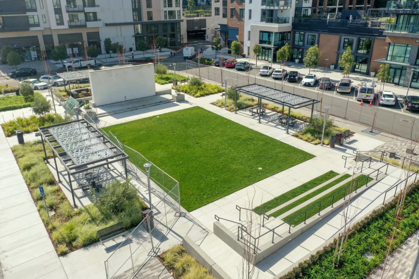 3578 Rambla Place, Unit 311 Santa Clara, CA 95051 - Photo 44 of 48 a view of a swimming pool with outdoor seating and plants