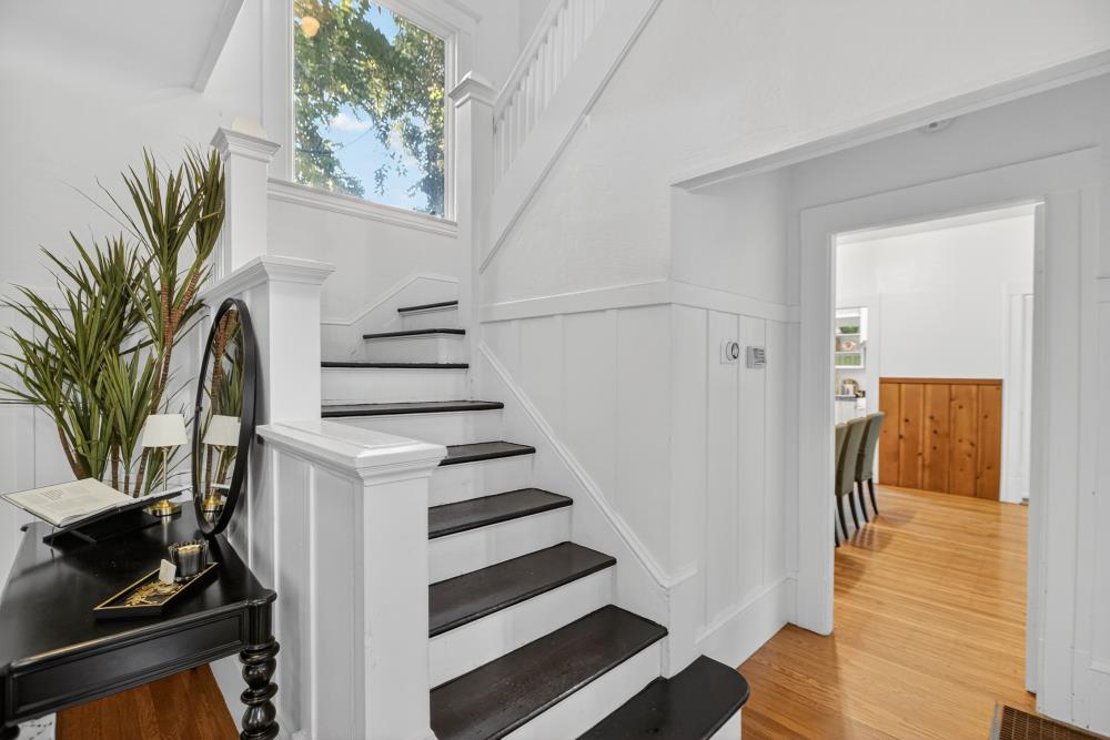 811 18th Street Sacramento, CA 95811 - Photo 24 of 71 a view of entryway with wooden floor and stairs