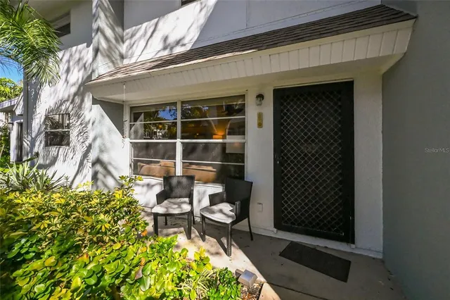 a house view with a seating space