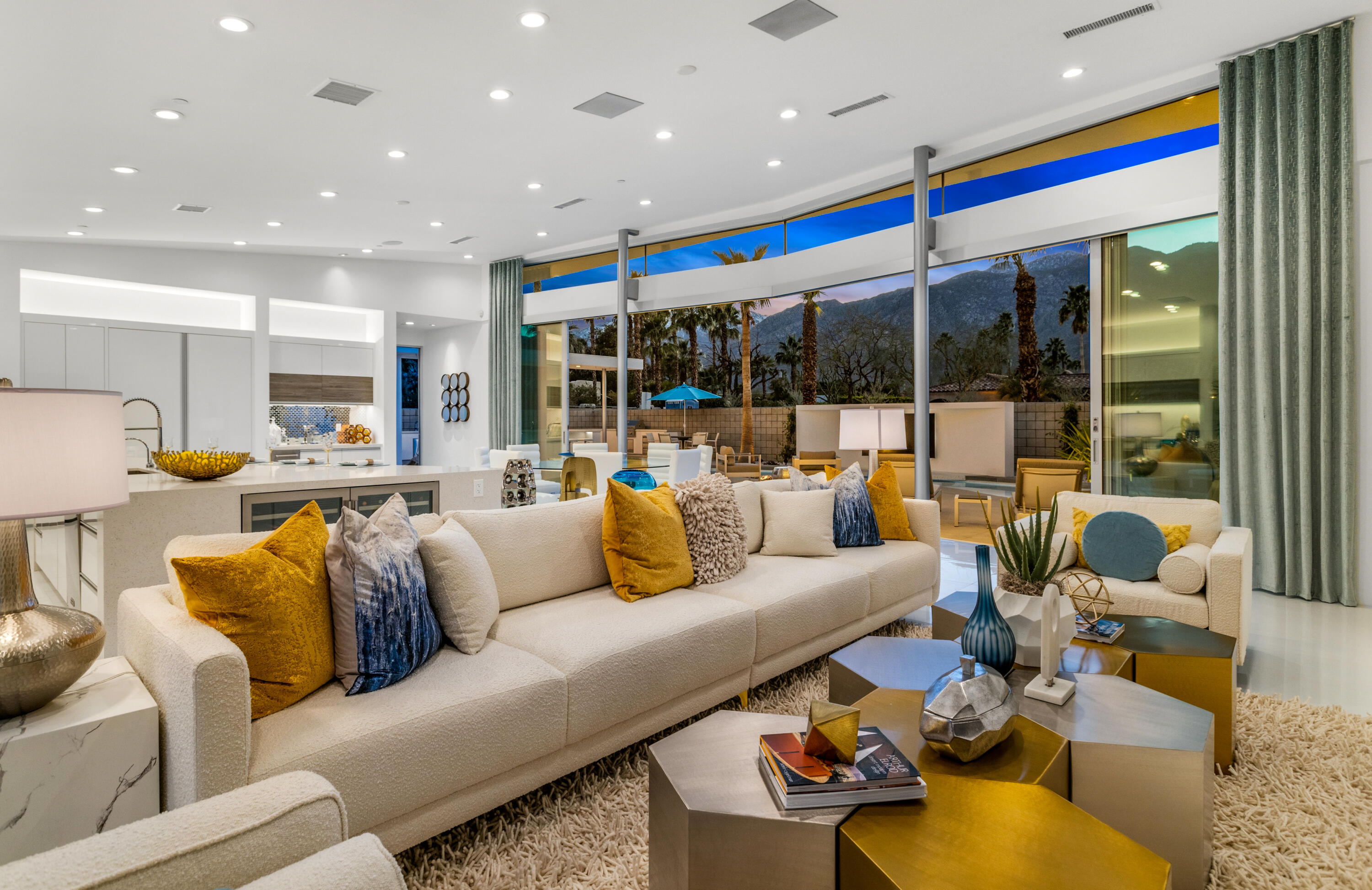 2696 Anza Trail Palm Springs, CA 92264 - Photo 82 of 99 a living room with furniture and floor to ceiling window