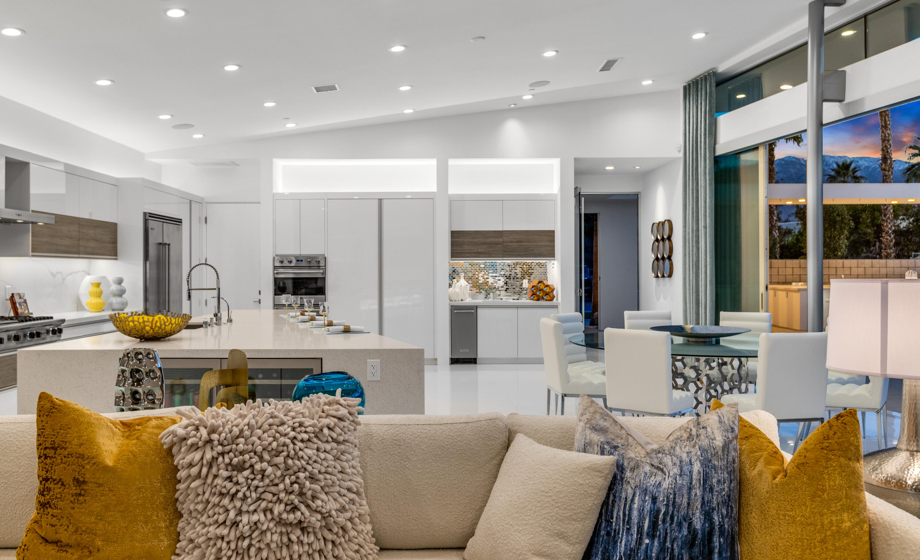 2696 Anza Trail Palm Springs, CA 92264 - Photo 85 of 99 a living room with furniture kitchen view and a large window