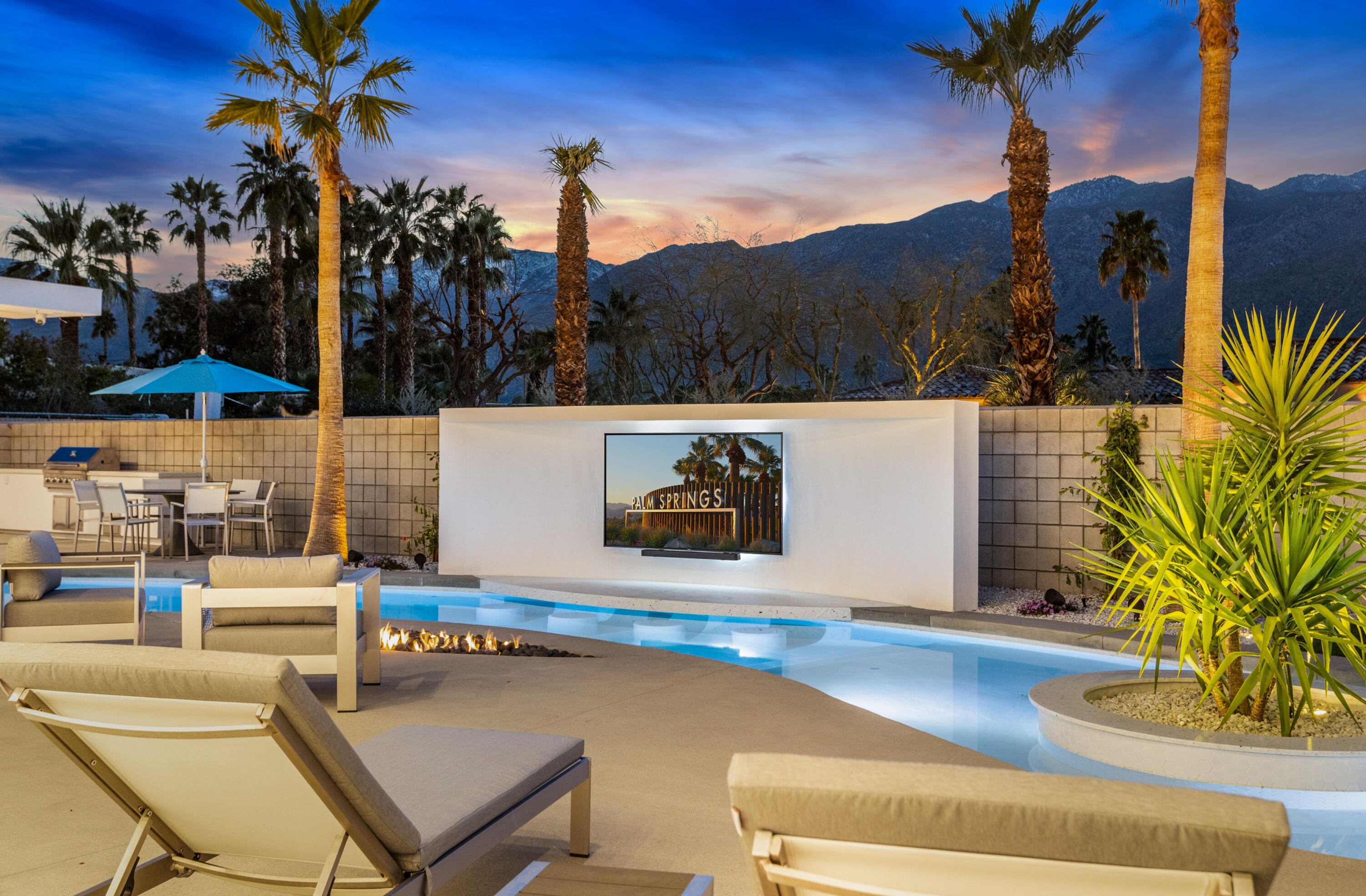 2696 Anza Trail Palm Springs, CA 92264 - Photo 98 of 99 a terrace of a house with outdoor seating