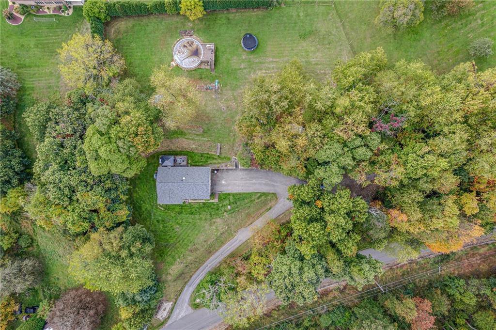 336 Parker Road Sarver, PA 16055 - Photo 3 of 21 an aerial view of residential house with outdoor space and trees all around