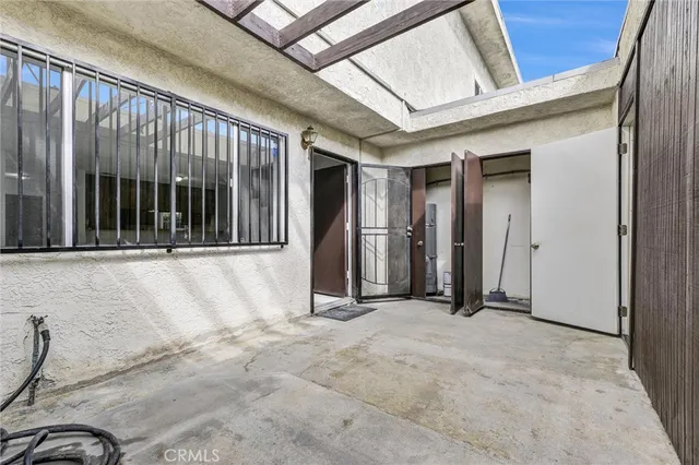 a view of a house with a patio