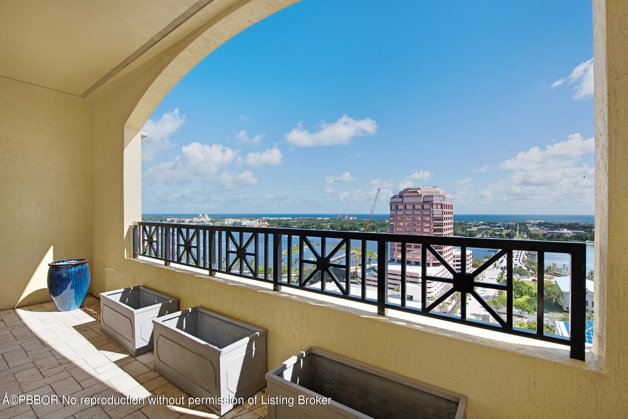 801 South Olive Avenue, Unit 903 West Palm Beach, FL 33401 - Photo 42 of 55 a view of a balcony with furniture