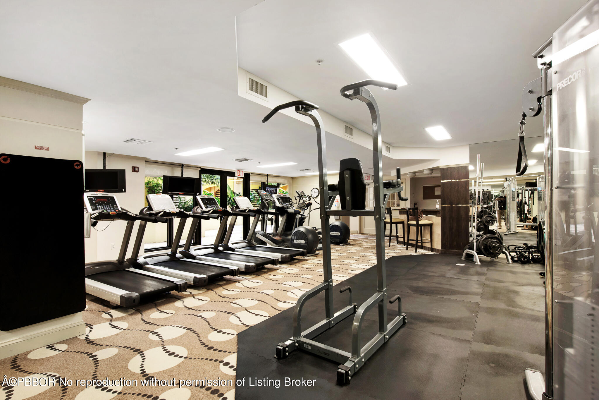 801 South Olive Avenue, Unit 903 West Palm Beach, FL 33401 - Photo 48 of 55 a view of a room with gym equipment