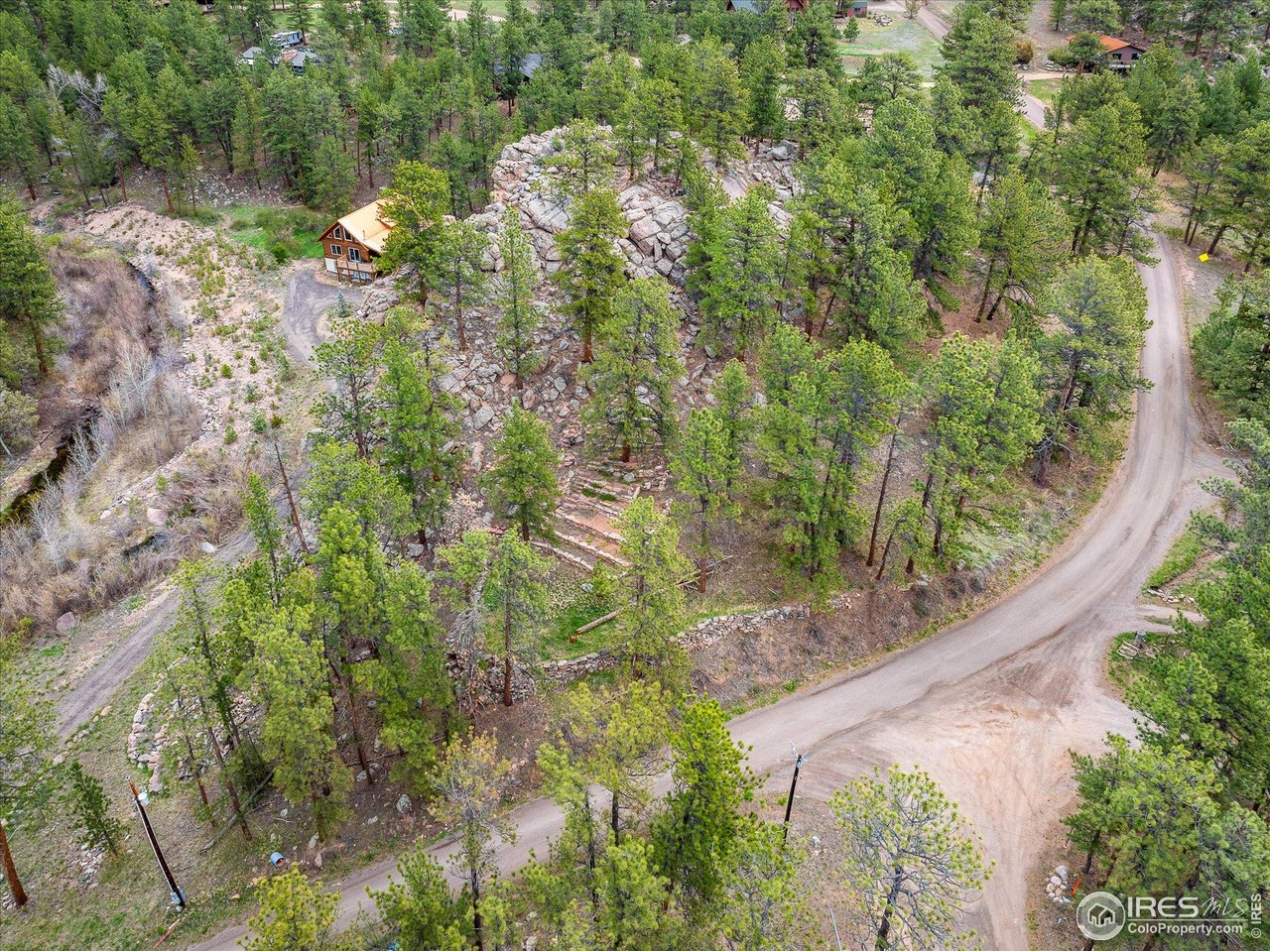 1289 Kiowa Road Lyons, CO 80540 - Photo 11 of 37 a backyard of a house with lots of green space