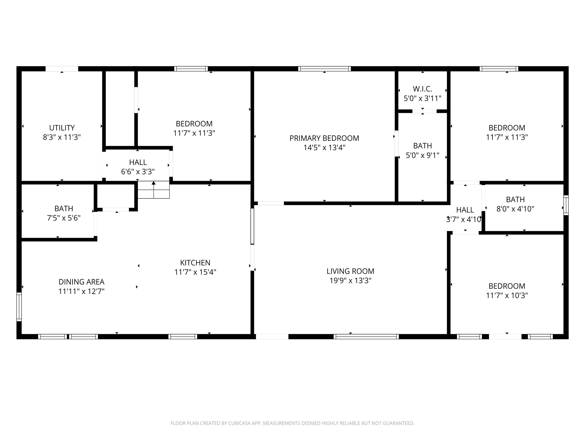 26136 Joseph Road Hockley, TX 77447 - Photo 31 of 31 This floor plan features a spacious layout with four bedrooms, including a primary bedroom with a walk-in closet. There are three bathrooms, a large living room, and a separate dining area. The kitchen is centrally located, and a utility room adds convenience. Ideal for a family home.