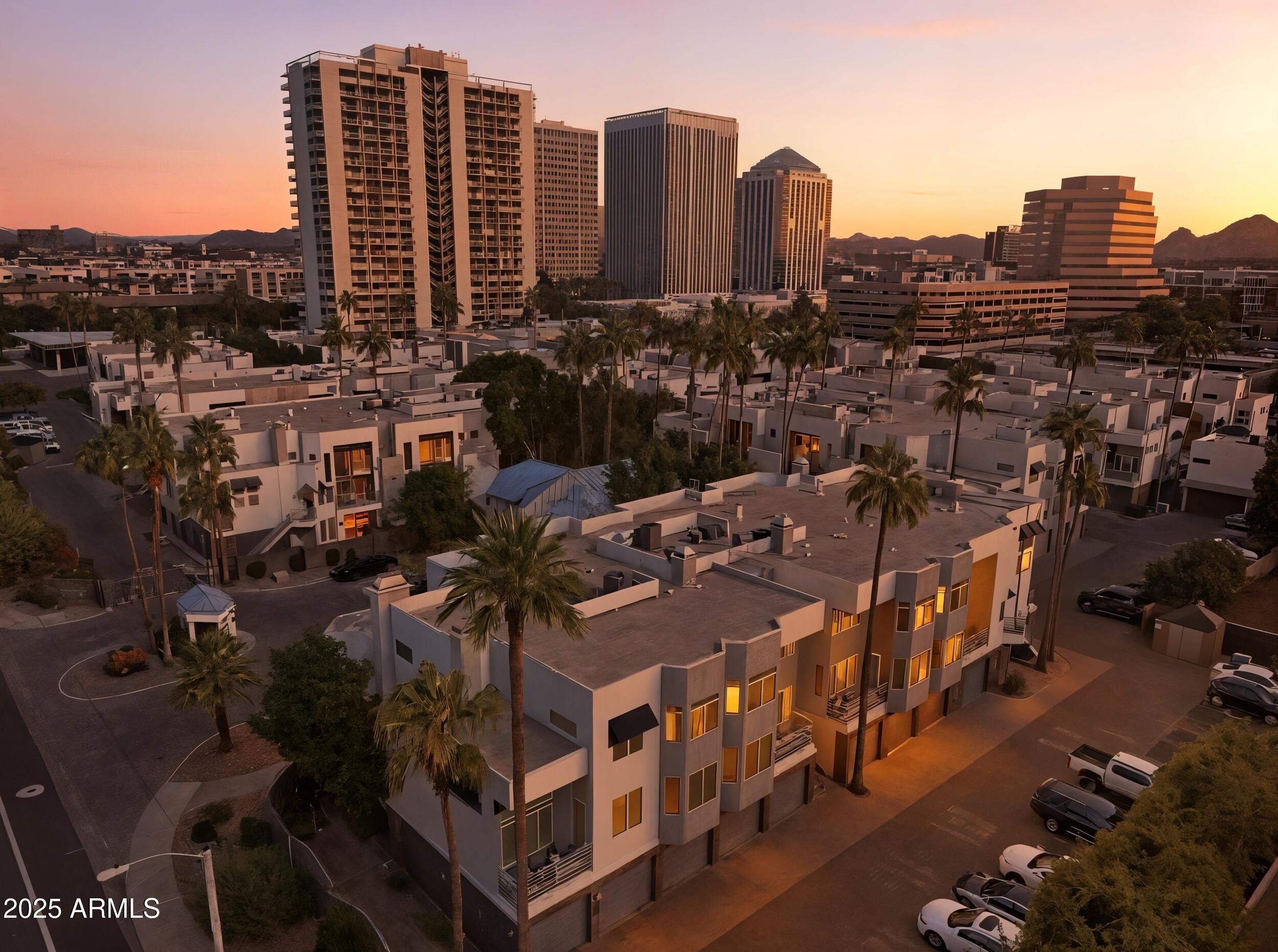 3633 North 3rd Avenue, Unit 2009 Phoenix, AZ 85013 - Photo 35 of 36 a view of a city with tall buildings