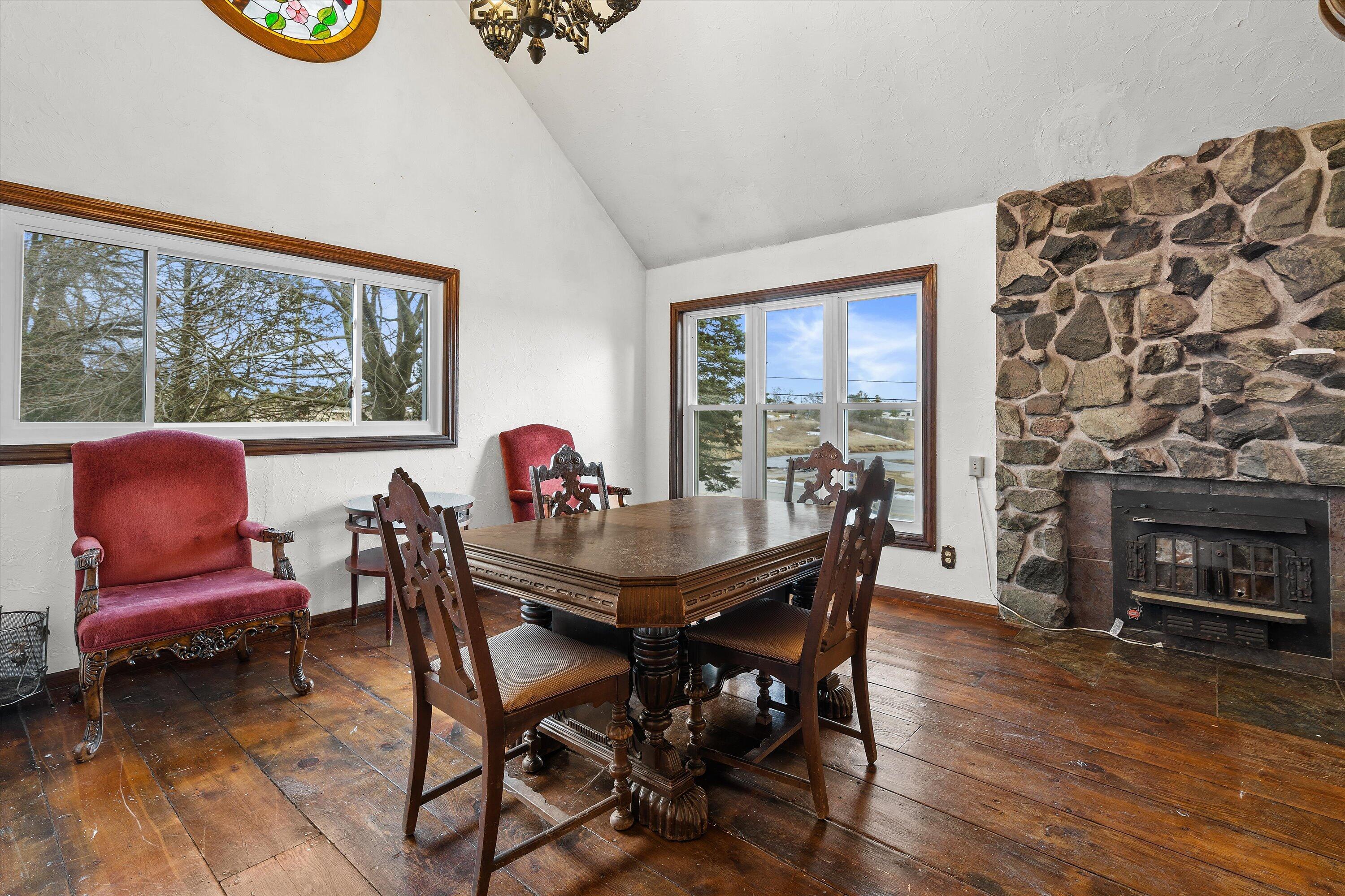 4804 County Hwy VV Two Rivers, WI 54241 - Photo 17 of 60 ML Bedroom-vaulted ceilings, wood burning FP