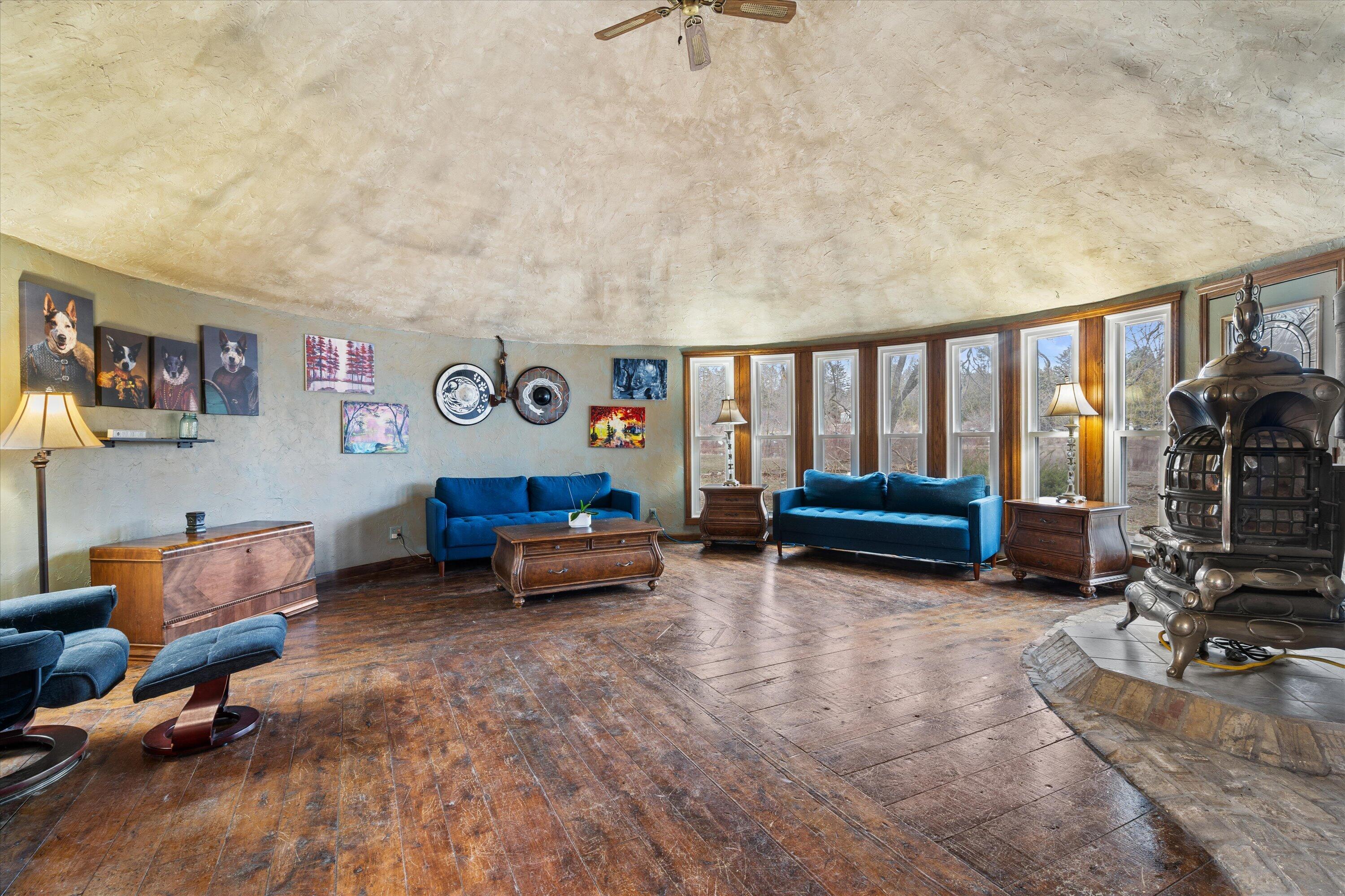 4804 County Hwy VV Two Rivers, WI 54241 - Photo 3 of 60 Vaulted ceiling, detailed barn wood floors sun-kissed w/natural light