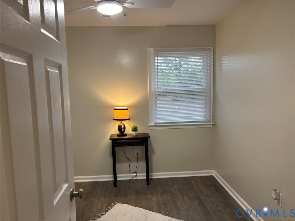1185 Erica Road Montross, VA 22520 - Photo 15 of 32 Spare room with dark wood-style floors and a ceili