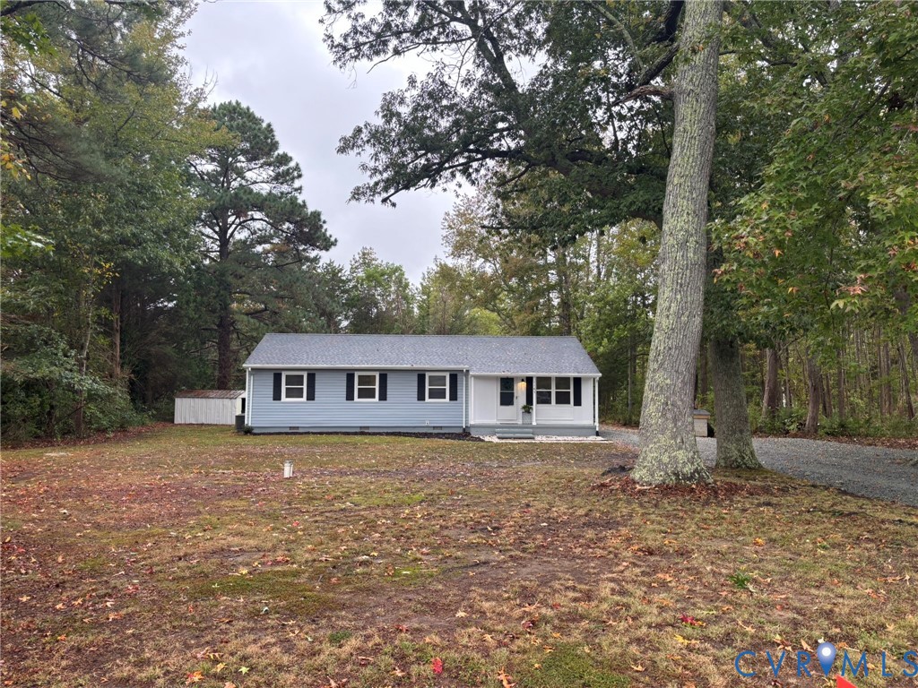 1185 Erica Road Montross, VA 22520 - Photo 26 of 32 Ranch-style house featuring crawl space, a front y