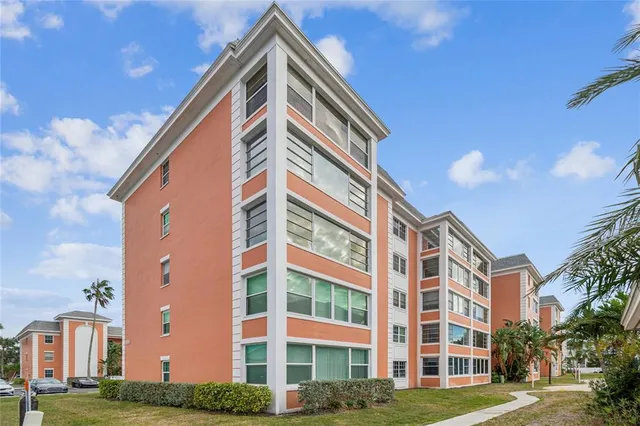 a front view of a building