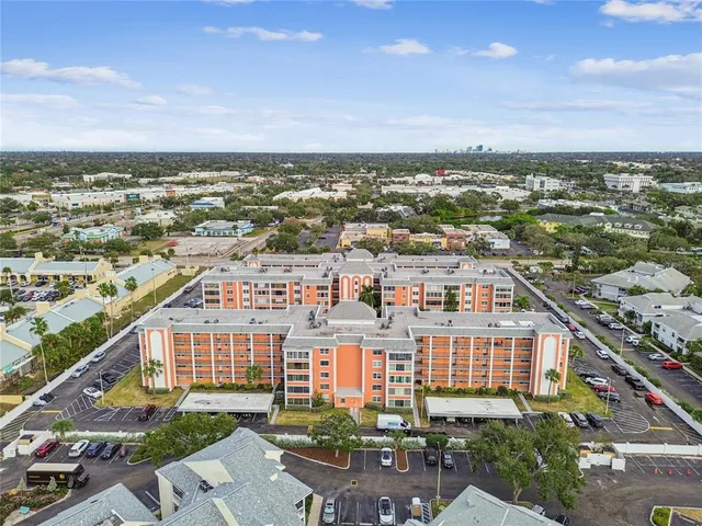 an aerial view of city