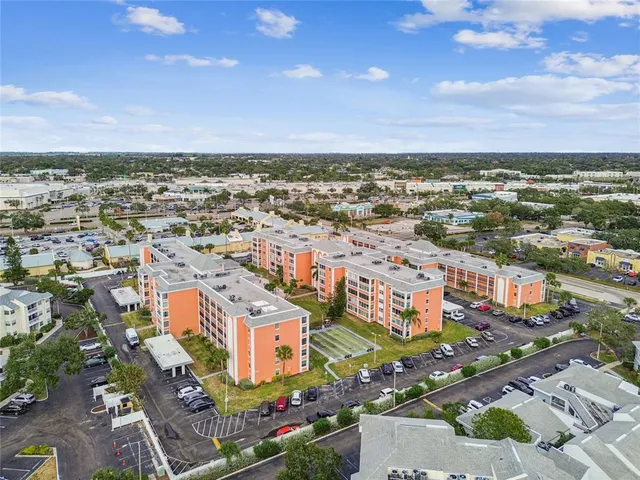 an aerial view of a city with lots of residential buildings