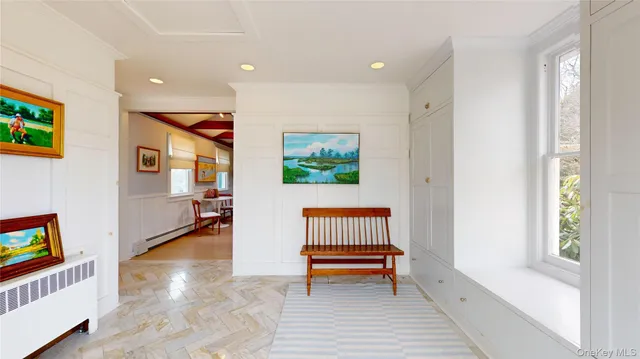 a view of livingroom with furniture and windows