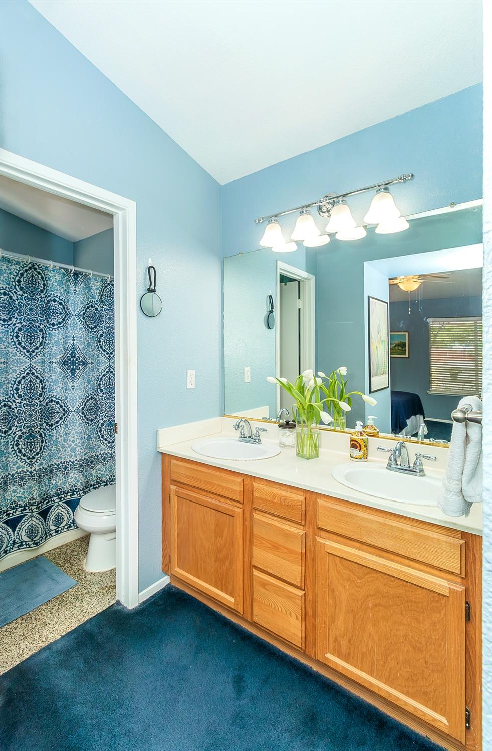 2831 Purvis Avenue Clovis, CA 93611 - Photo 15 of 26 a bathroom with a sink and a mirror