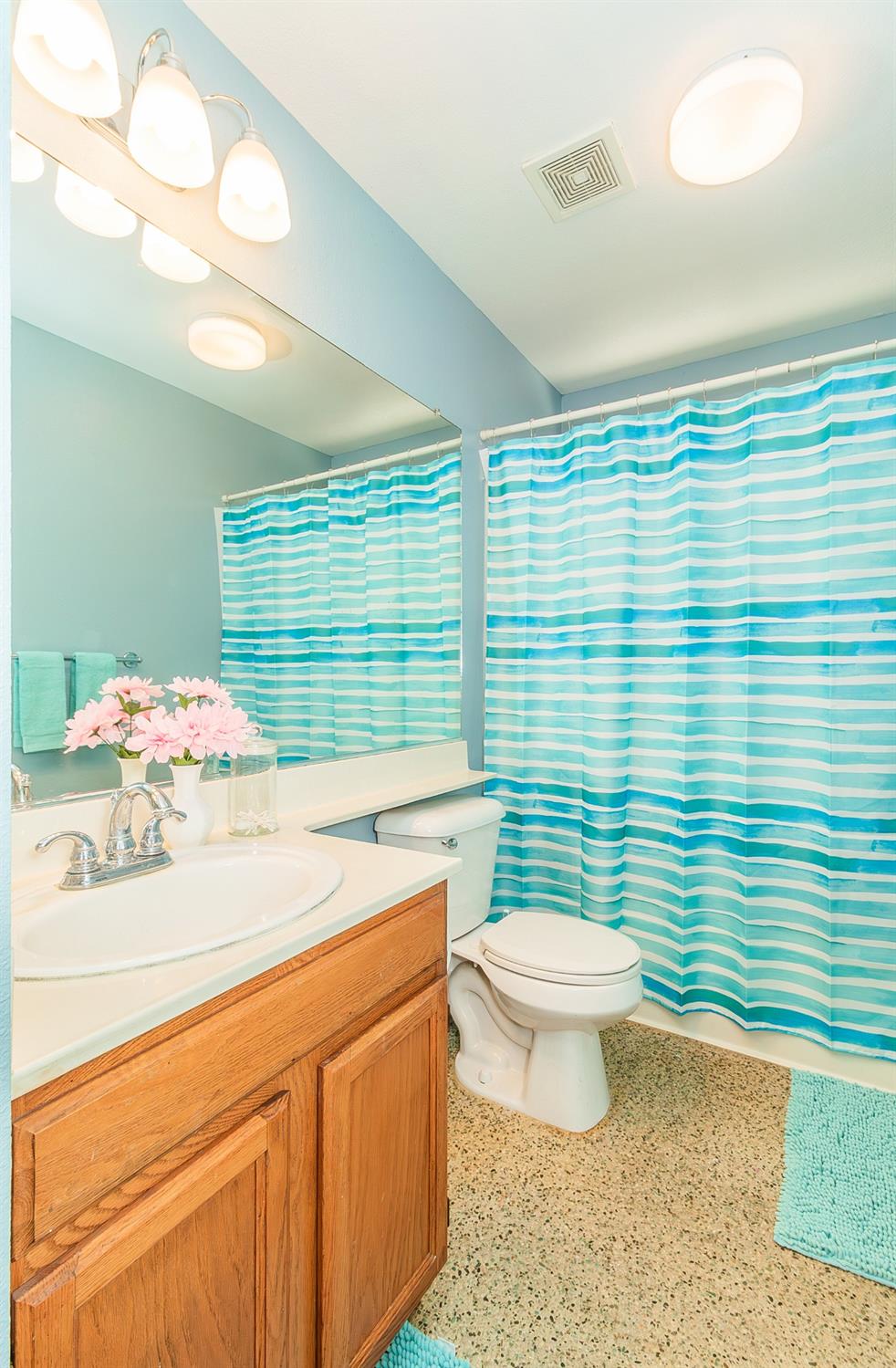 2831 Purvis Avenue Clovis, CA 93611 - Photo 17 of 26 a bathroom with a sink a toilet and mirror