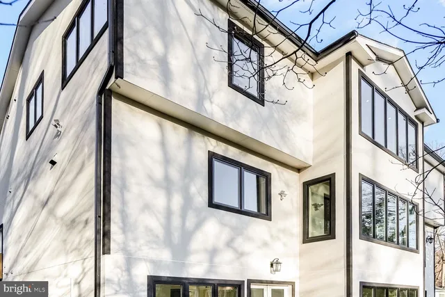 a view of a building from a window