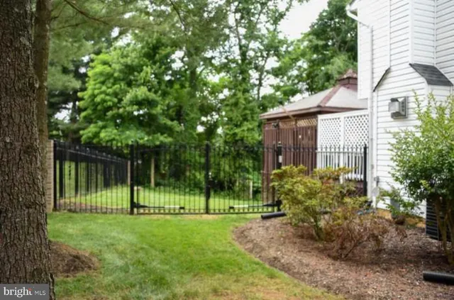 a view of a house with a backyard and a tree