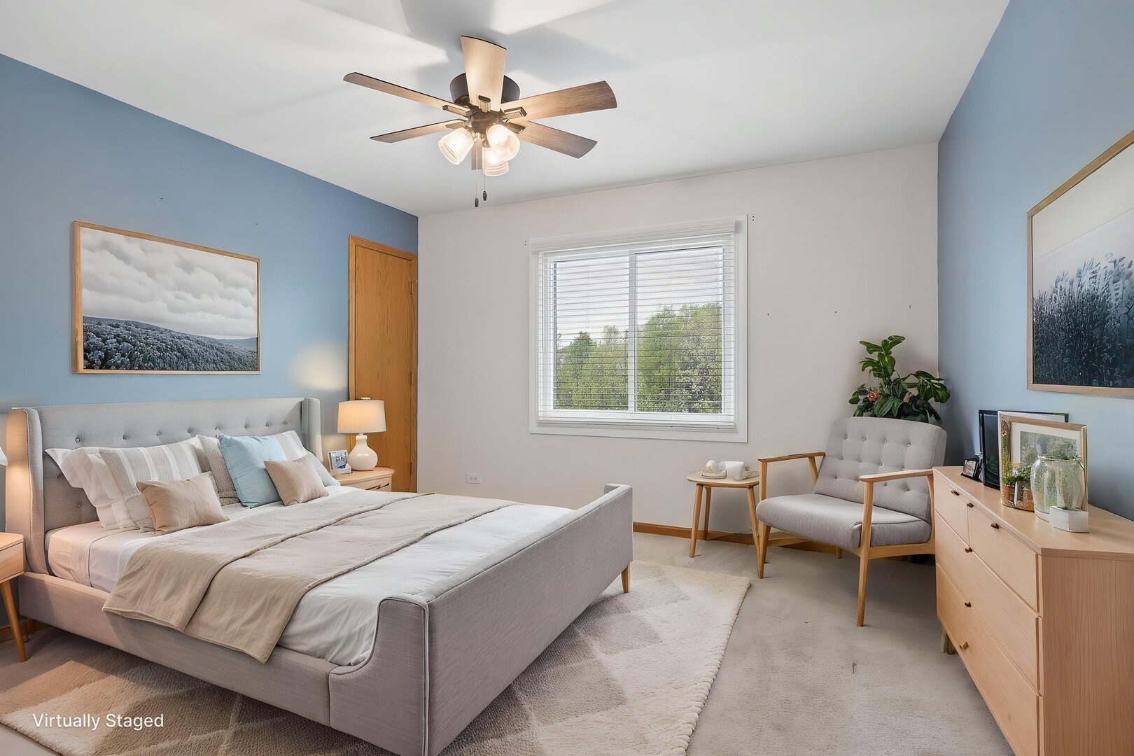 740 Countryside Drive Bolingbrook, IL 60490 - Photo 18 of 29 a bedroom with a bed and a chandelier