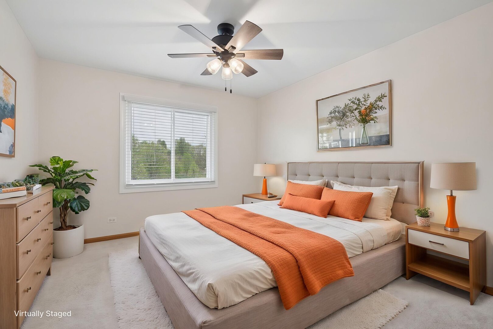 740 Countryside Drive Bolingbrook, IL 60490 - Photo 20 of 29 a bedroom with a large bed and a chandelier