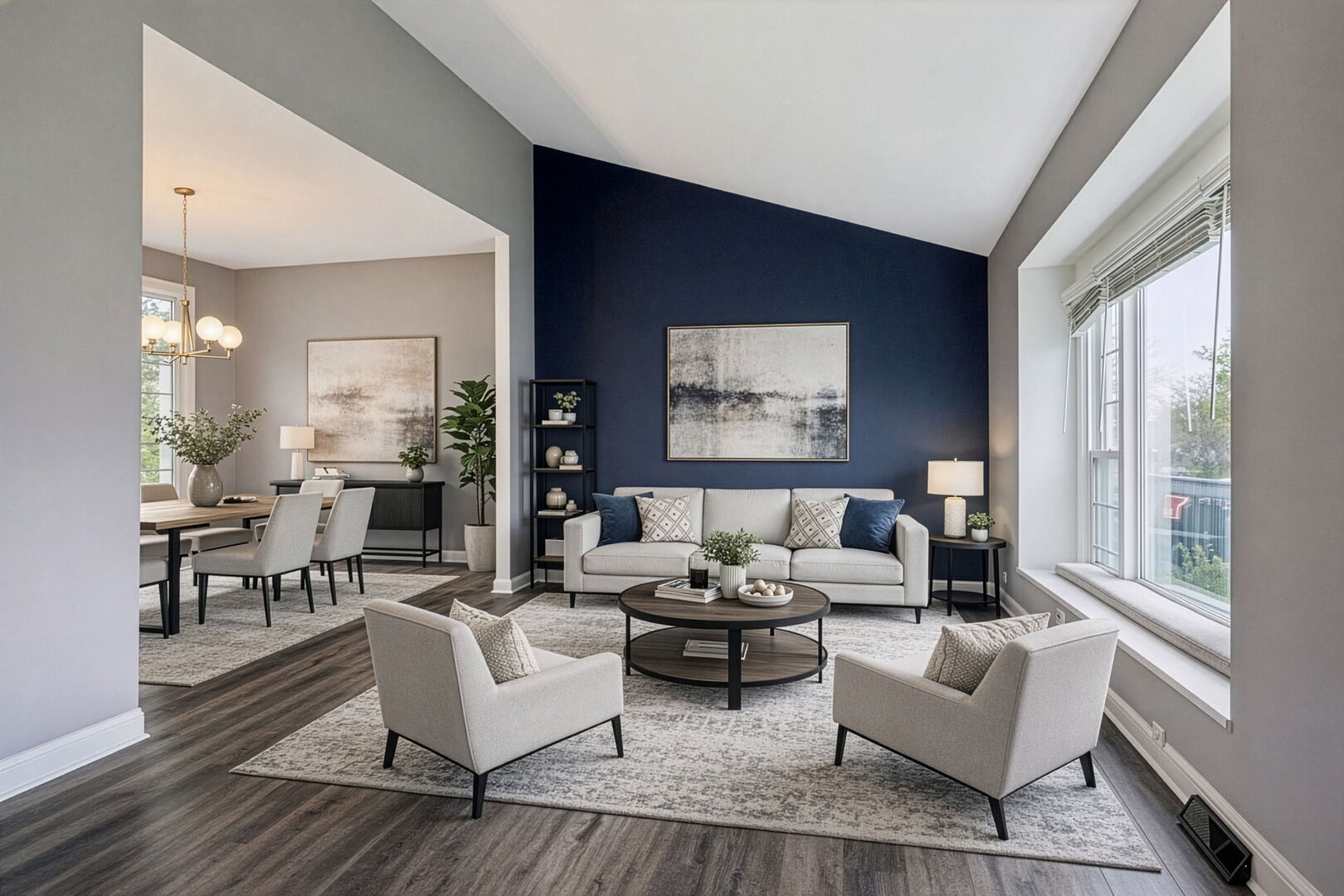 740 Countryside Drive Bolingbrook, IL 60490 - Photo 2 of 29 a living room with furniture and a large window