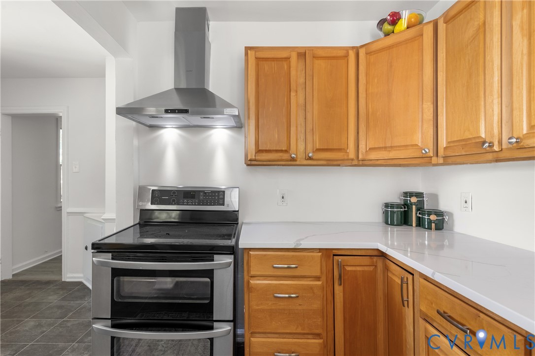3406 Meadowbridge Road Richmond, VA 23222 - Photo 6 of 12 Kitchen featuring a stainless steel range with a d