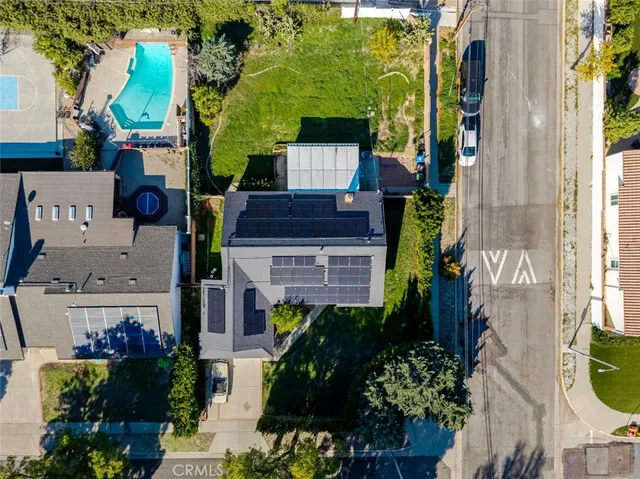 an aerial view of a city with lots of residential buildings