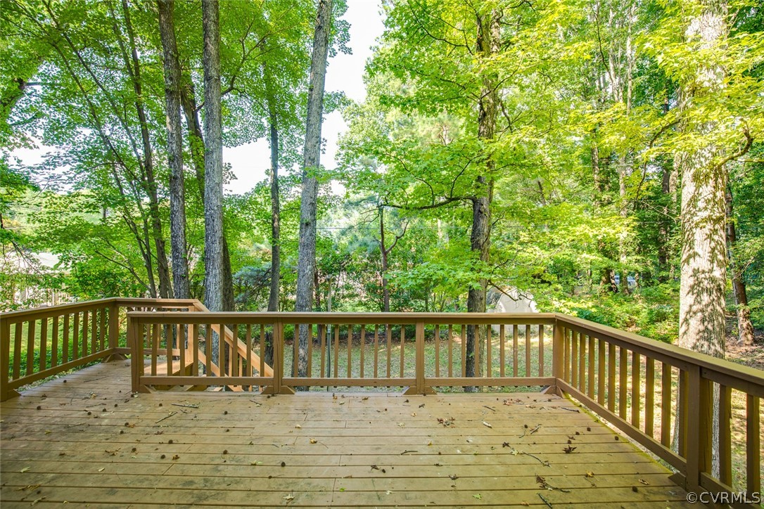9302 Radborne Road Chesterfield, VA 23236 - Photo 40 of 48 a view of a wooden deck