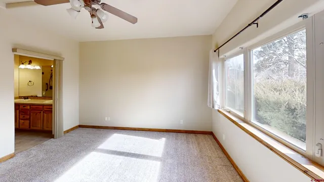 a view of a livingroom with a chandelier
