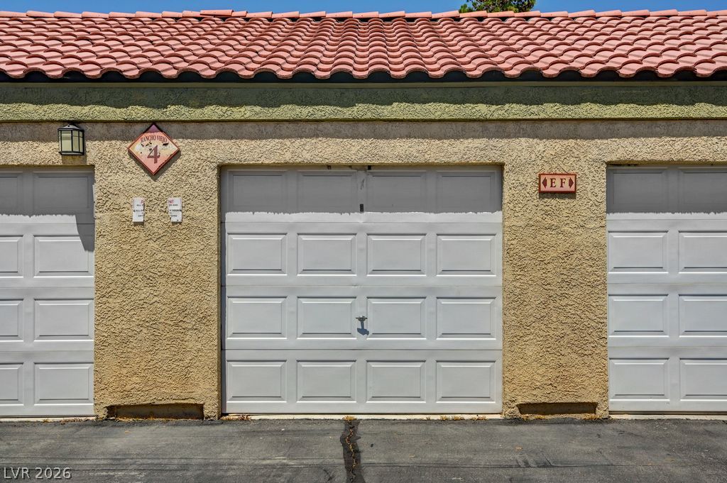 7885 West Flamingo Road, Unit 1079 Las Vegas, NV 89147 - Photo 35 of 35 Single car garage included. Located near the unit.