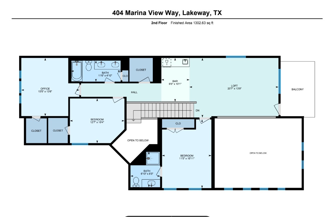 404 Marina View Way Lakeway, TX 78734 - Photo 23 of 23 a picture of a floor plan