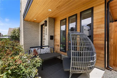 a view of balcony with couch
