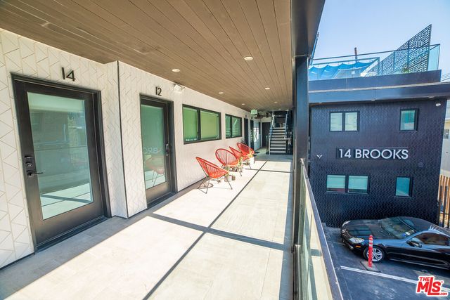 a front view of a building