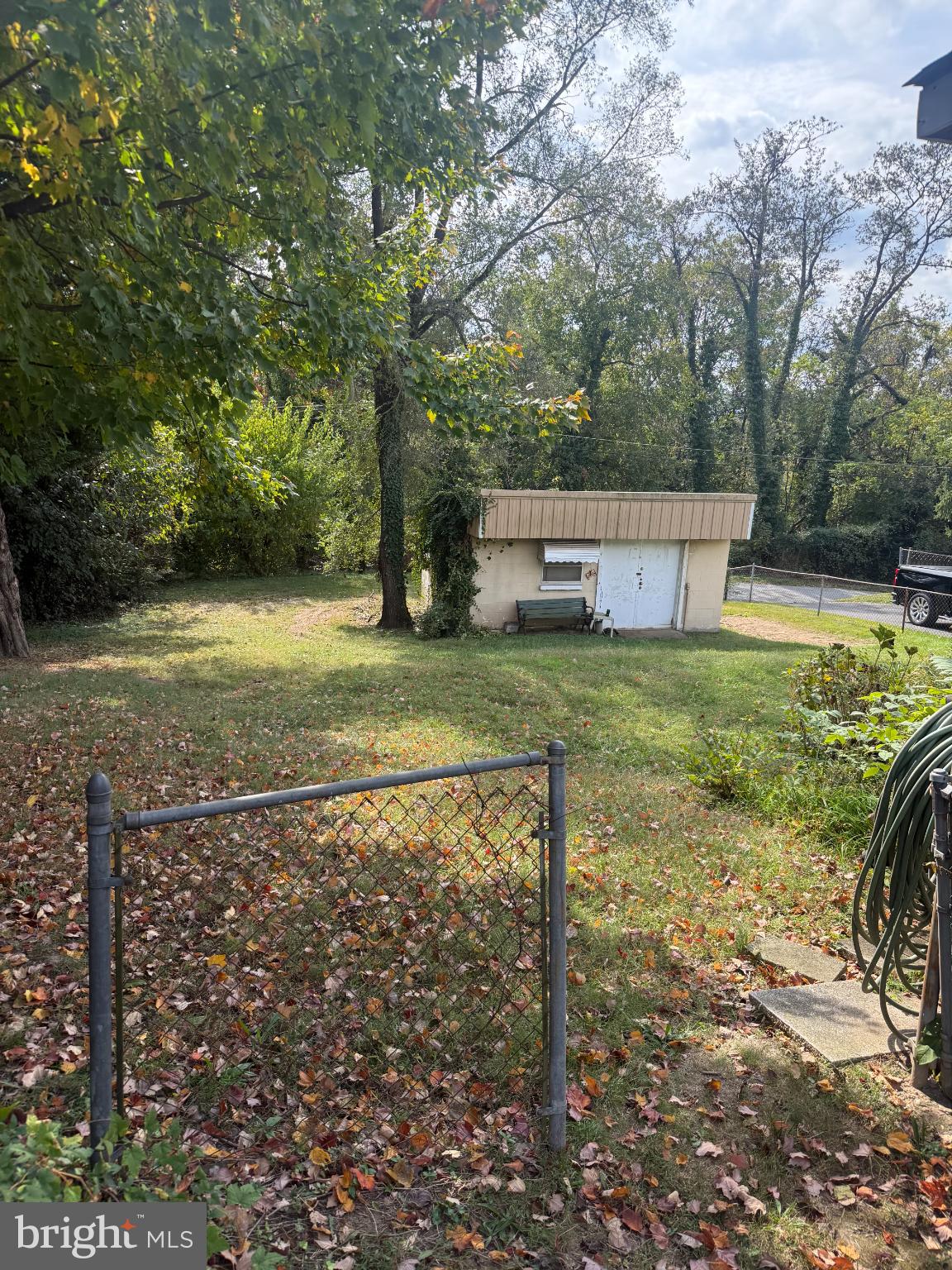 111 Ridge Avenue Baltimore, MD 21227 - Photo 7 of 10 Serene backyard with a charming shed.
