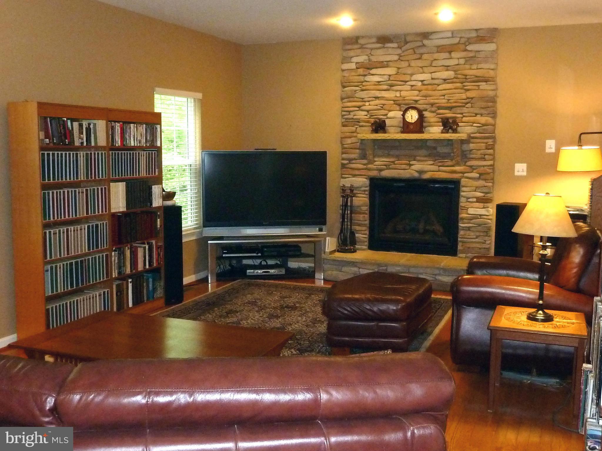 11020 Judith Lane Dunkirk, MD 20754 - Photo 4 of 29 Beautiful stacked stone gas fireplace and hearth