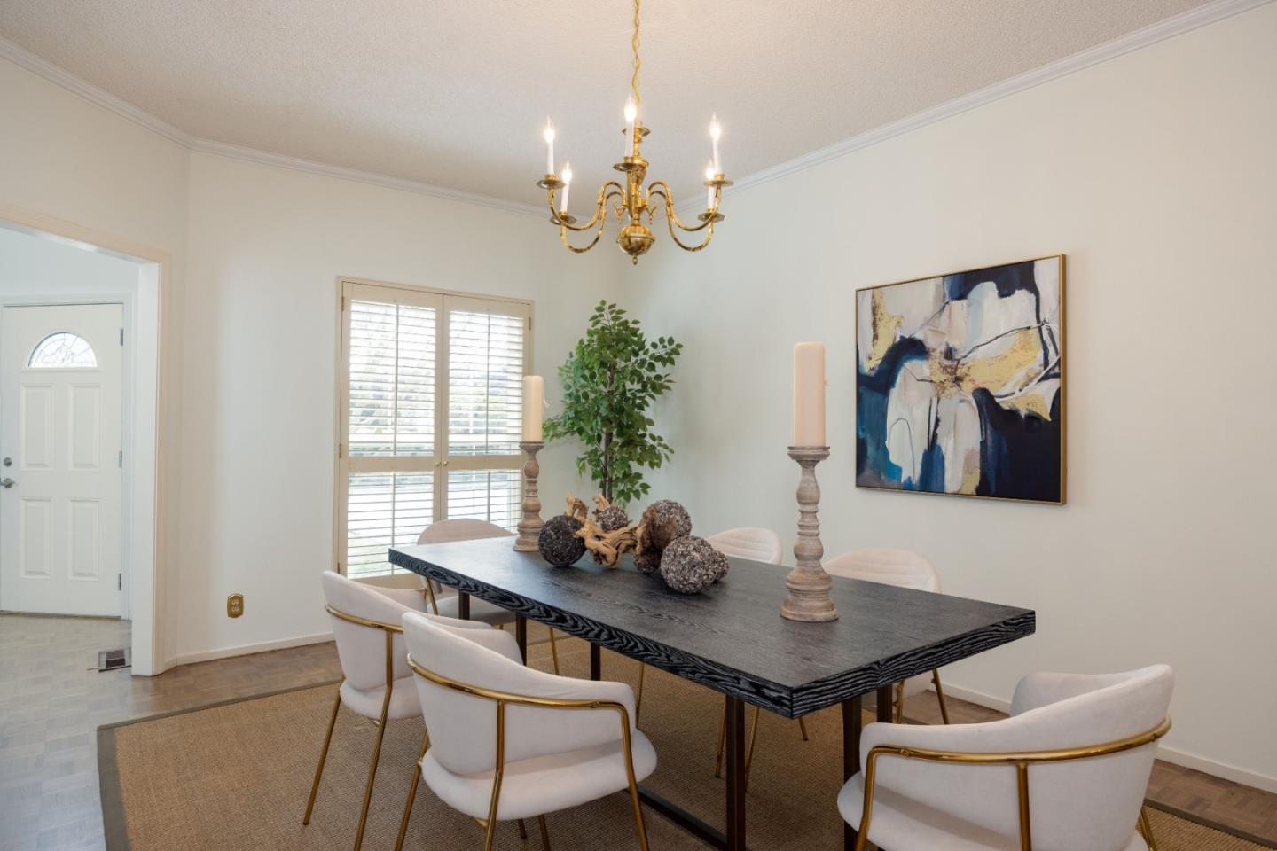 21 Pinehurst Lane Half Moon Bay, CA 94019 - Photo 16 of 43 a dining room with furniture and chandelier
