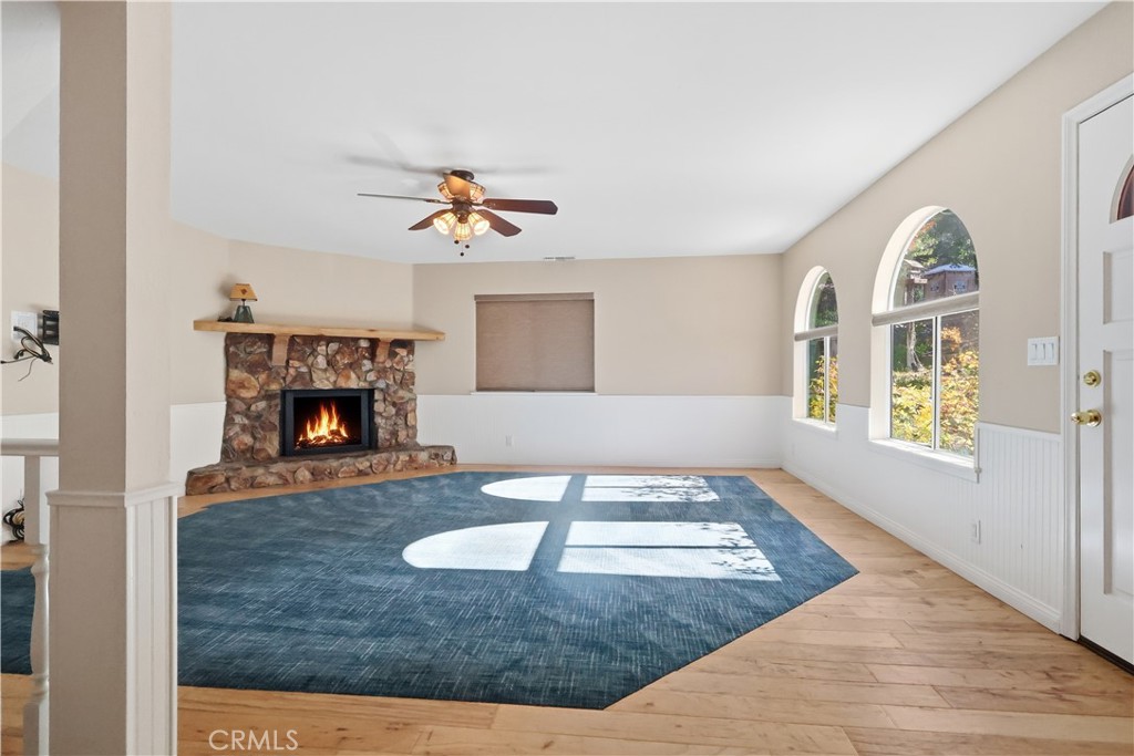 174 Golf Course Road Lake Arrowhead, CA 92391 - Photo 16 of 72 fire in fireplace digitally altered